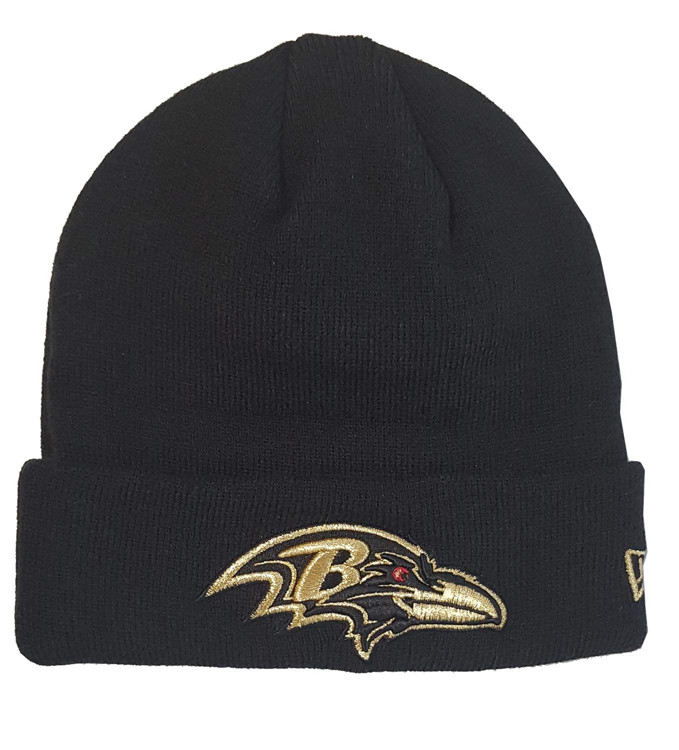 New Era NFL - Gorro de fútbol Americano con Logotipo de Equipo de Invierno (49ers, Color Negro