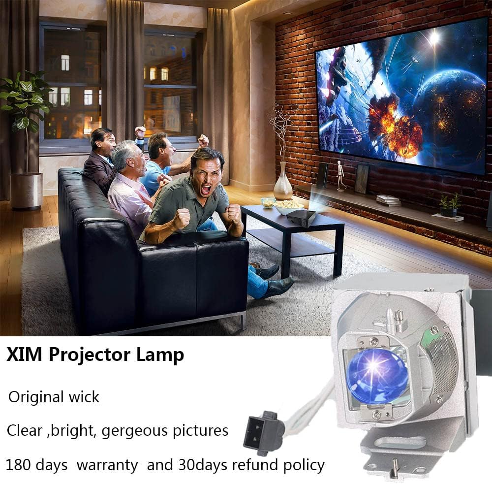 XIM BL-FP240G/SP.7AZ01GC01 Replacement Projector Lamp Bulb fit for Optoma HD143X HD243X HD144X HD270E HD27BE HD27E WU334 WU335 WU336 WU337 DH350 EH334 EH335 HD39darbee Lamp Bulb