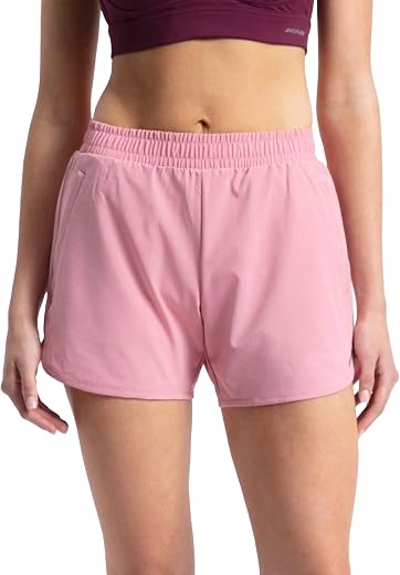 Jockey MW72 Women's Microfiber Woven Fabric Regular Fit Active Wear Shorts with Zipper Pockets