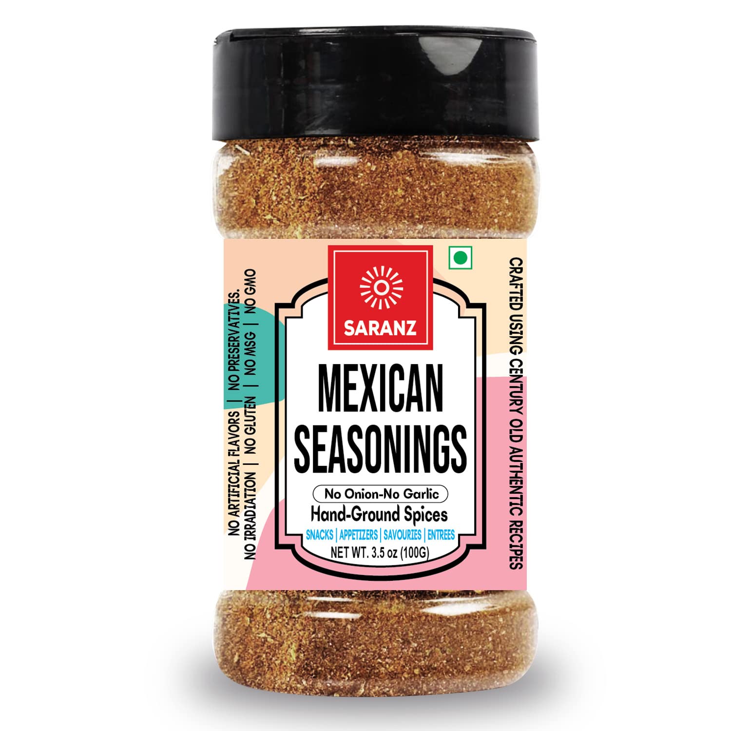 See full amazon price history chart for SARANZ Mexican Mix Jain Exotic Seasoning | Perfect for Snacks, Appetizers, Savouries, Entrees, Main Dishes Aromatic | Mexican Seasoning (100 Grams Sprinkler Jar) SARANZ Mexican Mix Jain Exotic Seasoning | Perfect for Snacks, Appetizers, Savouries, Entrees, Main Dishes Aromatic | Mexican Seasoning (100 Grams Sprinkler Jar) (B09XHXMPHV) Amazon Price History, Amazon Price Tracker