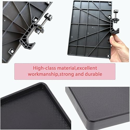 Miniatura 6 de 2 bandejas universales para micrófono, soporte ajustable para soporte de micrófono, bandeja de soporte para micrófono para hoja de música,