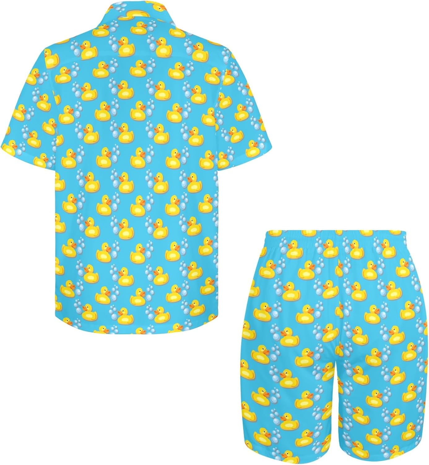 Artsadd 80s 90s Outfit for Men Hawaiian Shirt and Shorts Set Beach Party Outfits