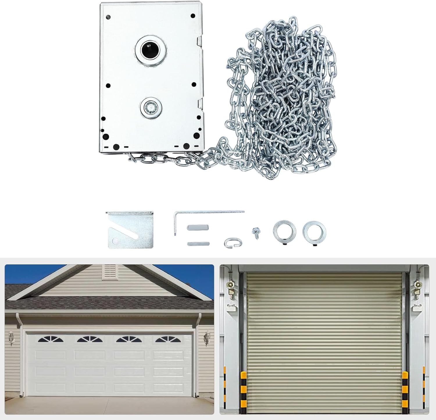 Reduced Drive for Roll Up Doors - 4000 Direct Drive, Garage Door Jackshaft Chain Hoist, Garage Door Openers Chain Drive