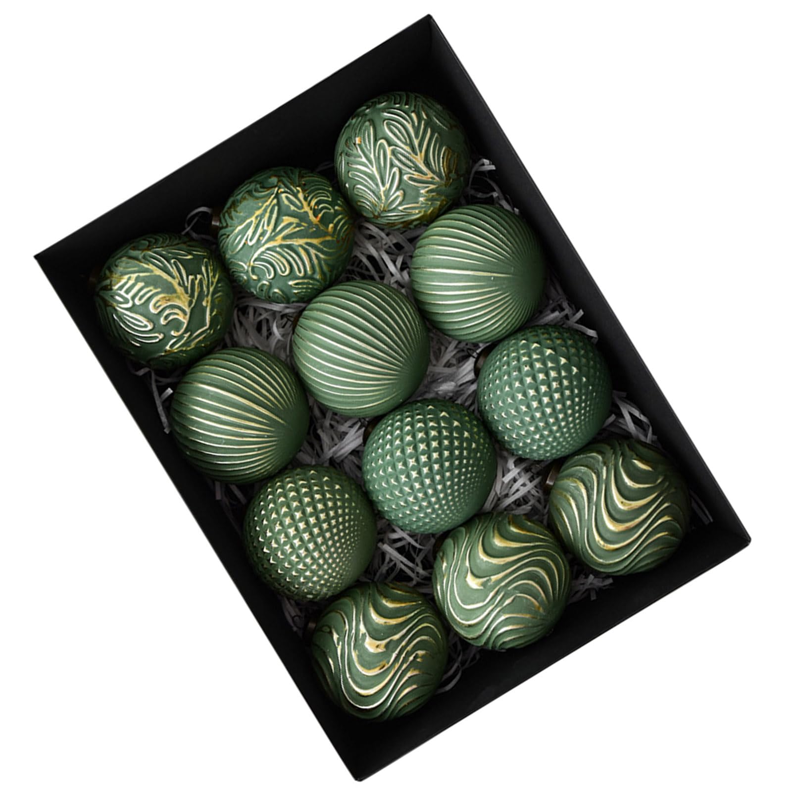 Boules de Noël incassables de 8 cm pour décorer la cheminée et les couronnes