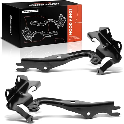 A-Premium Front Driver and Passenger Hood Hinges Compatible with Mazda 3 2007 2008 2009 Hatchback, Front Left and Right Side, 2-PC Set