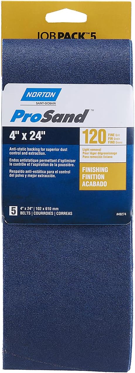 SAND BELT 4X24" 120G 5PC