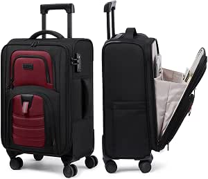 LOVEVOOK Carry On Luggage 22x14x9 - Airline Approved Spinner Suitcase with TSA Lock