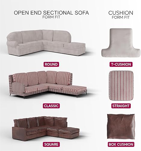 Miniatura 5 de PAULATO BY GA.I.CO. - Funda para sofá PAULATO BY GA.I.CO. - Funda de sofá modular con otomana, funda elástica para sofá esquinero, funda de sofá,