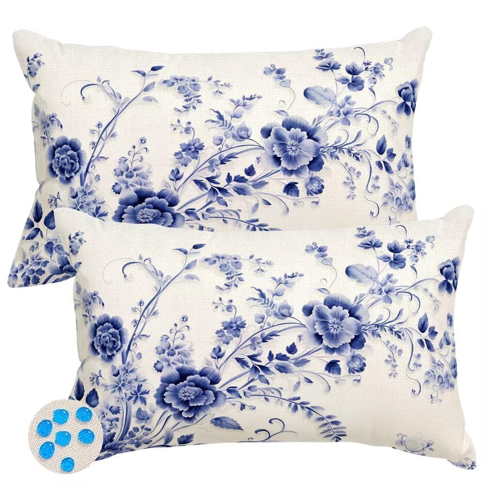 Housse coussin 40x60 extérieur imperméable en polyester lin résistant aux UV