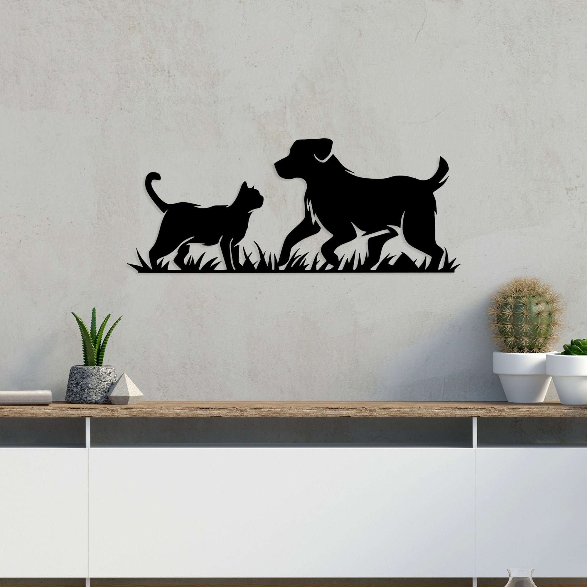 Stylish Black Decorative Metal Wall Accessory, 27 x 70 cm, 100% Metal, 1.5 mm Thick, Lightweight & Easy to Hang, Perfect for Modern Decor