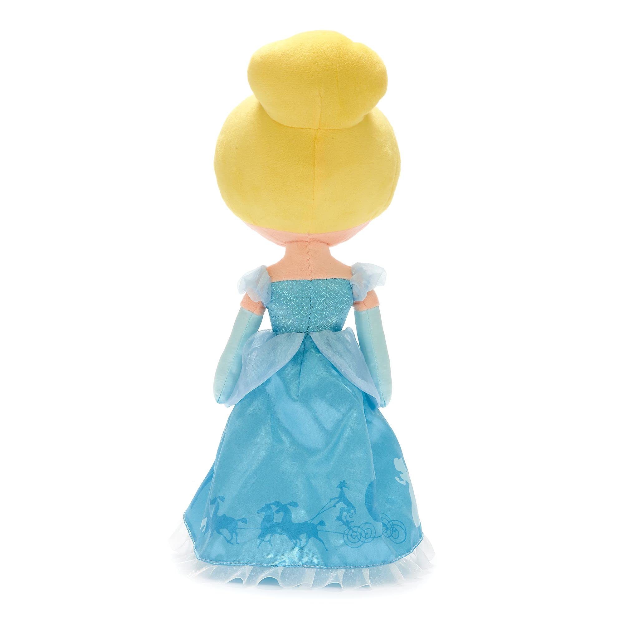 Disney Store bambola ufficiale di peluche per bambini Cenerentola, 37 cm, personaggio classico in peluche in abito iconico, dettagli ricamati e finitura morbida al tatto