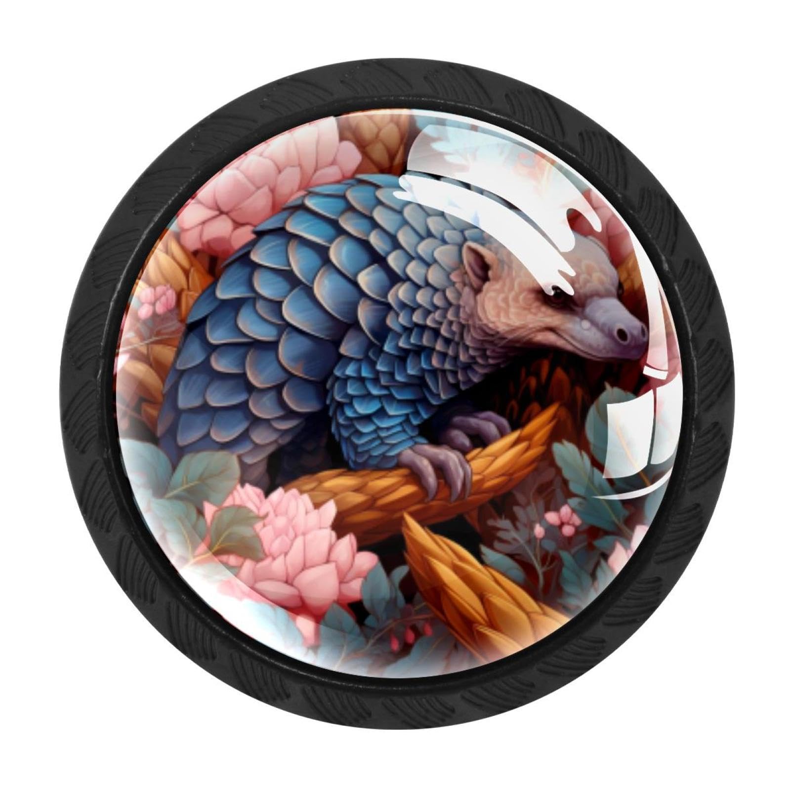 CHENZZZZ 4 Pack Pangolin Drawer Knob Cabinet Hardware