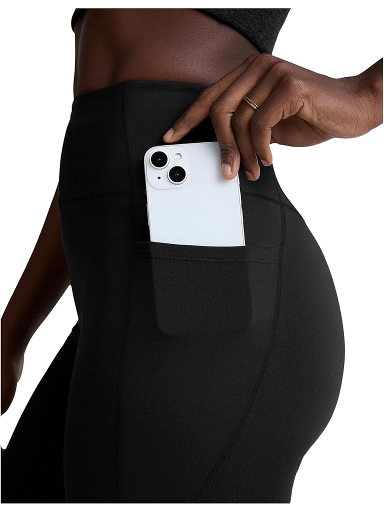 Black Beyond Yoga Allure Zip Pocket Long Leggings