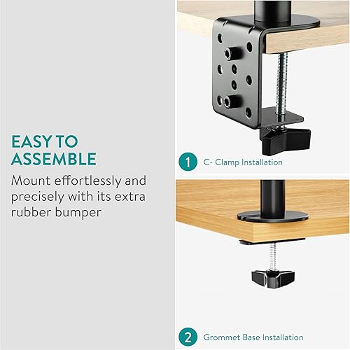 Miniatura 5 de Navaris Soportes para libros con abrazadera - Soporte para libros para lectura - Soporte para libros de bambú - Funciona para música, lectores