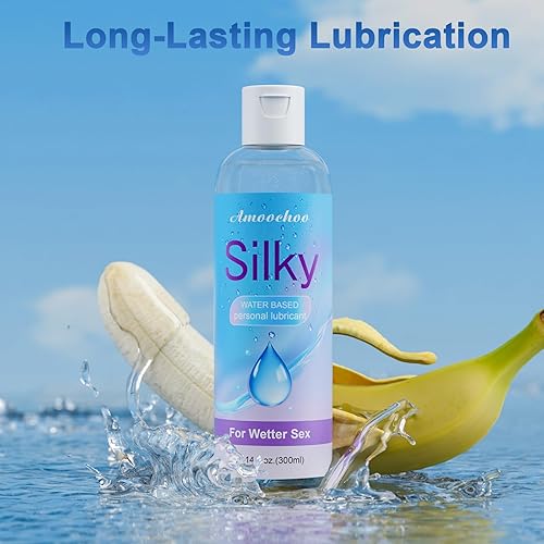 Miniatura 3 de Amoochoo Lubricante líquido a base de agua, lubricante sexual de larga duración para hombres, mujeres y parejas, seguro para juguetes, no mancha,