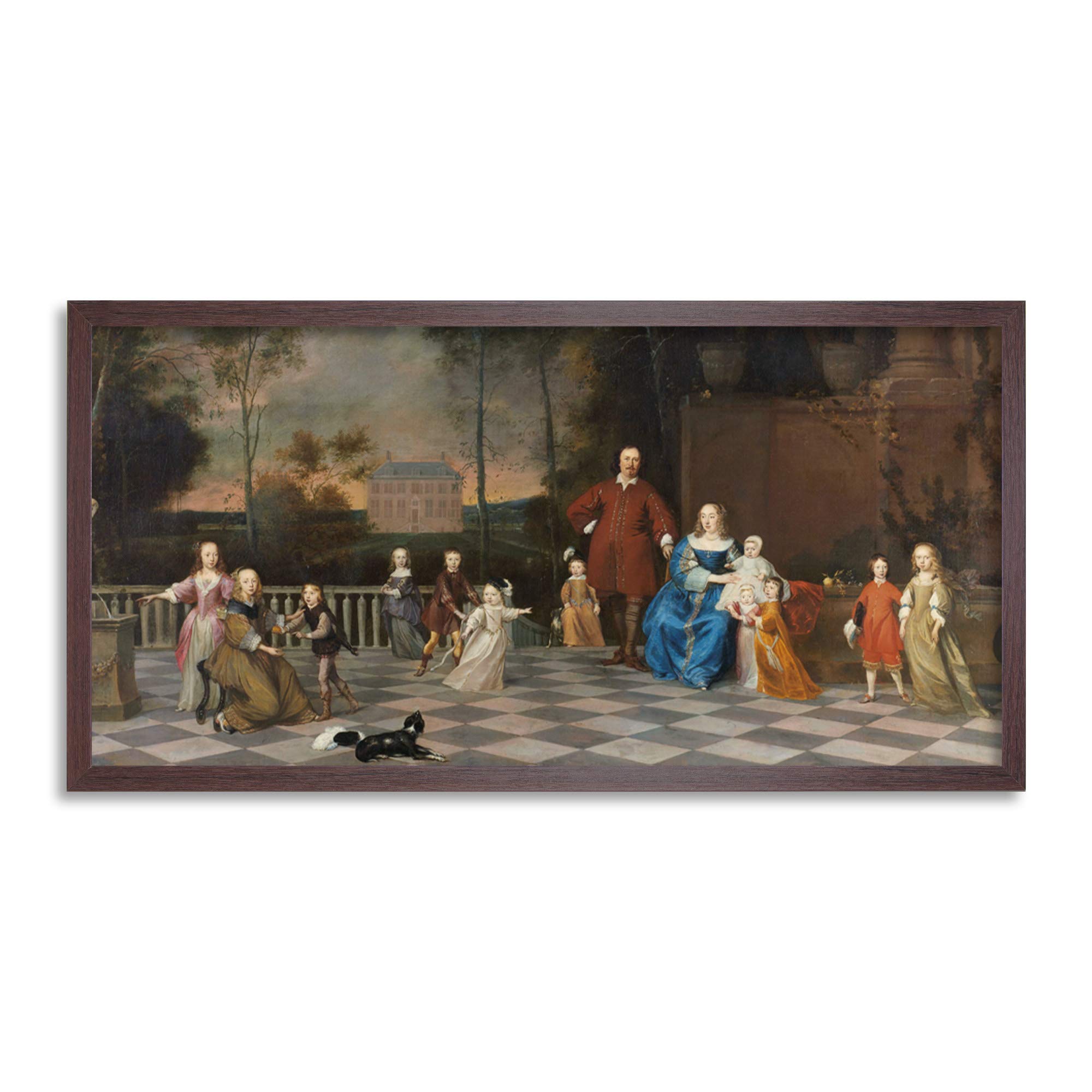 Artery8Van Anraedt Amsterdam Merchant Jeremias Van Collen Framed Wall Art Print Long 25X12 Inch