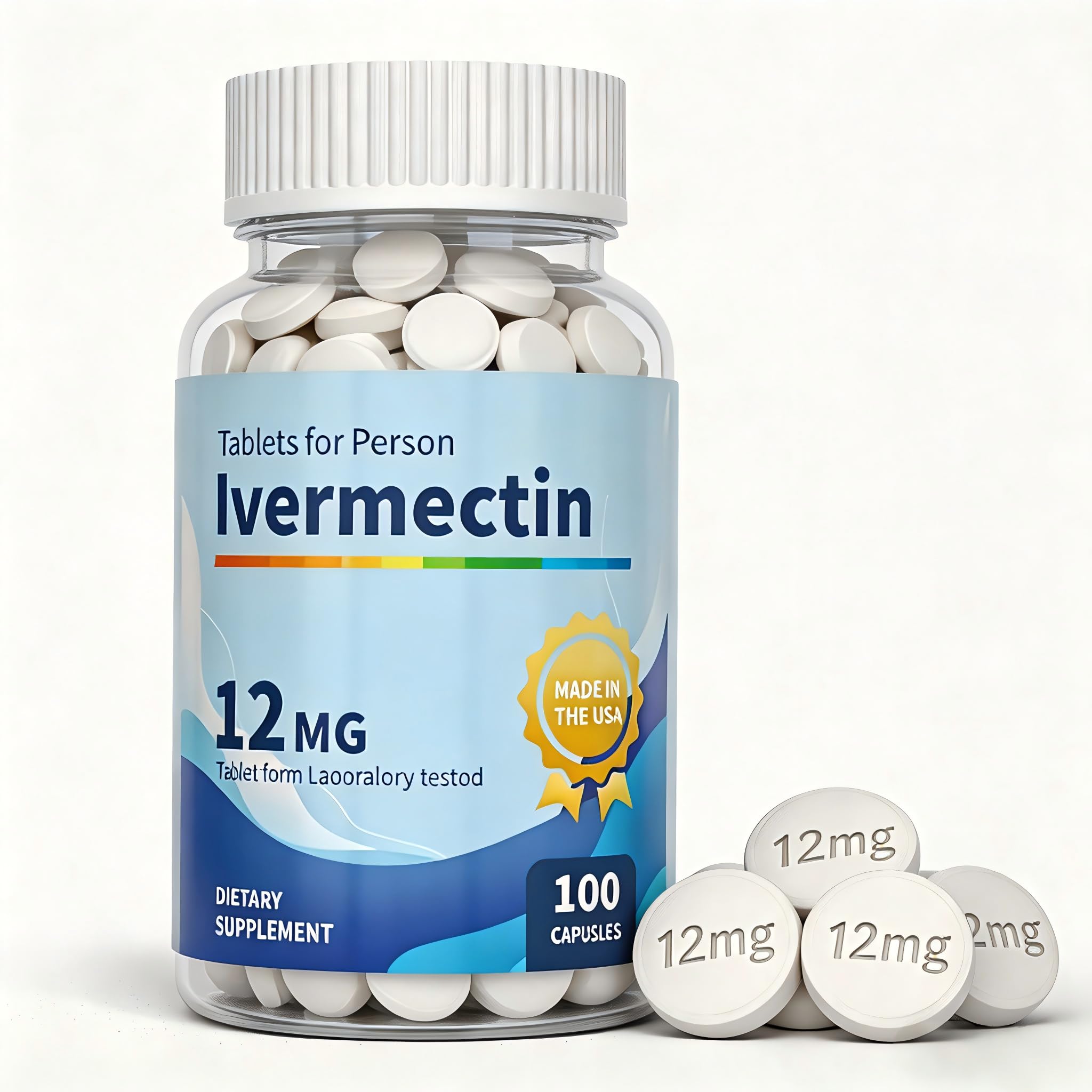 Ivermectin Tablets for Person 100 Tablets 12mg