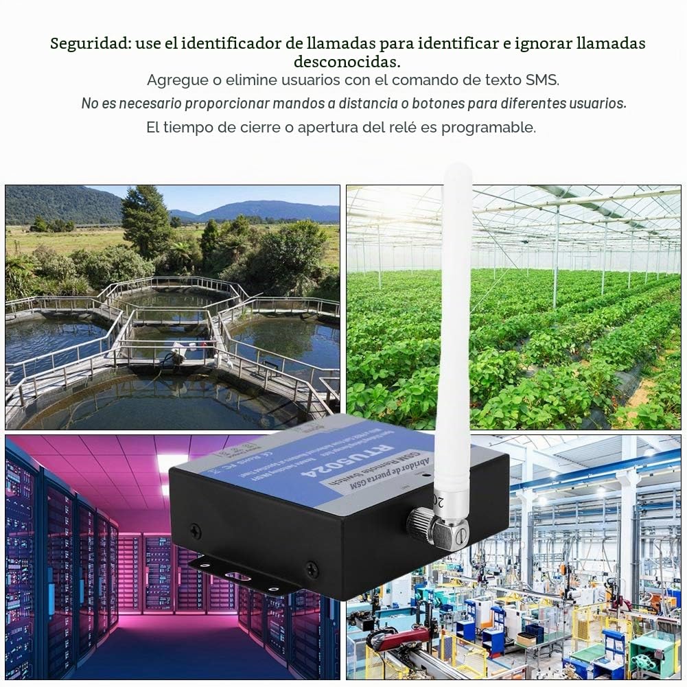 DEWIN Sistema de Control de Acceso, RTU5024 Controlador de Acceso GSM para Teléfono Móvil Interruptor de Control Remoto SMS Control de Puerta