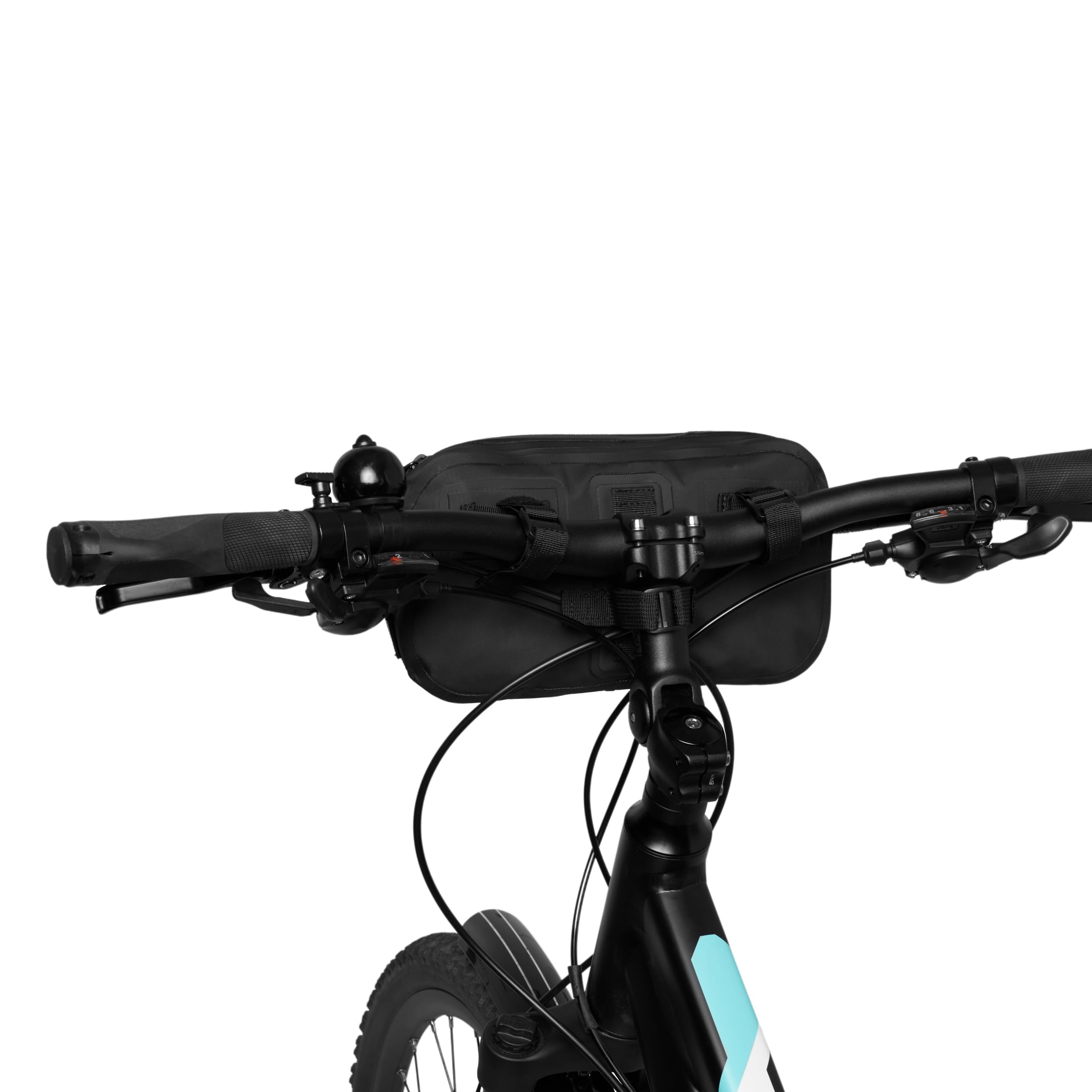 Johnny Urban Borsa Manubrio Bici Impermeabile Nero - Arlo - 2 in 1 Borsa Bici e Tracolla - Borsa Bikepacking per Manubrio Anteriore - Borsa per Bicicletta - Resistente all'Acqua