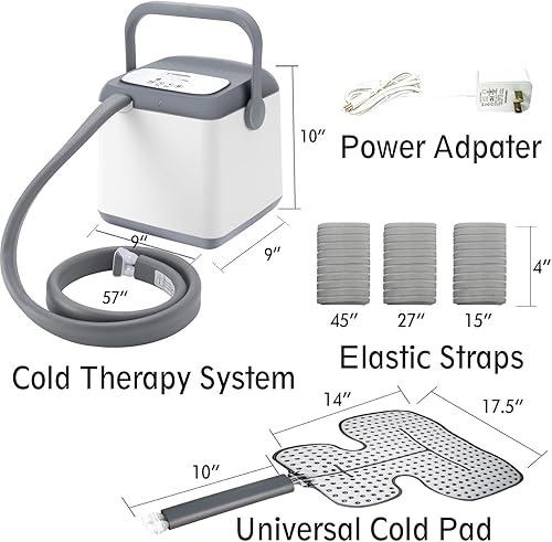 Miniatura 4 de NEHOO Sistema de terapia de frío, máquina de terapia de hielo de bajo ruido, paquete frío de crioterapia continua, almohadilla universal para