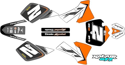 Kit de gráficos para KTM 50SX MINI SX50 (2002-2008) Razor Series Orange 21 Mil-Dirt Pit Bike pegatinas de motocicleta, accesorios de motocross