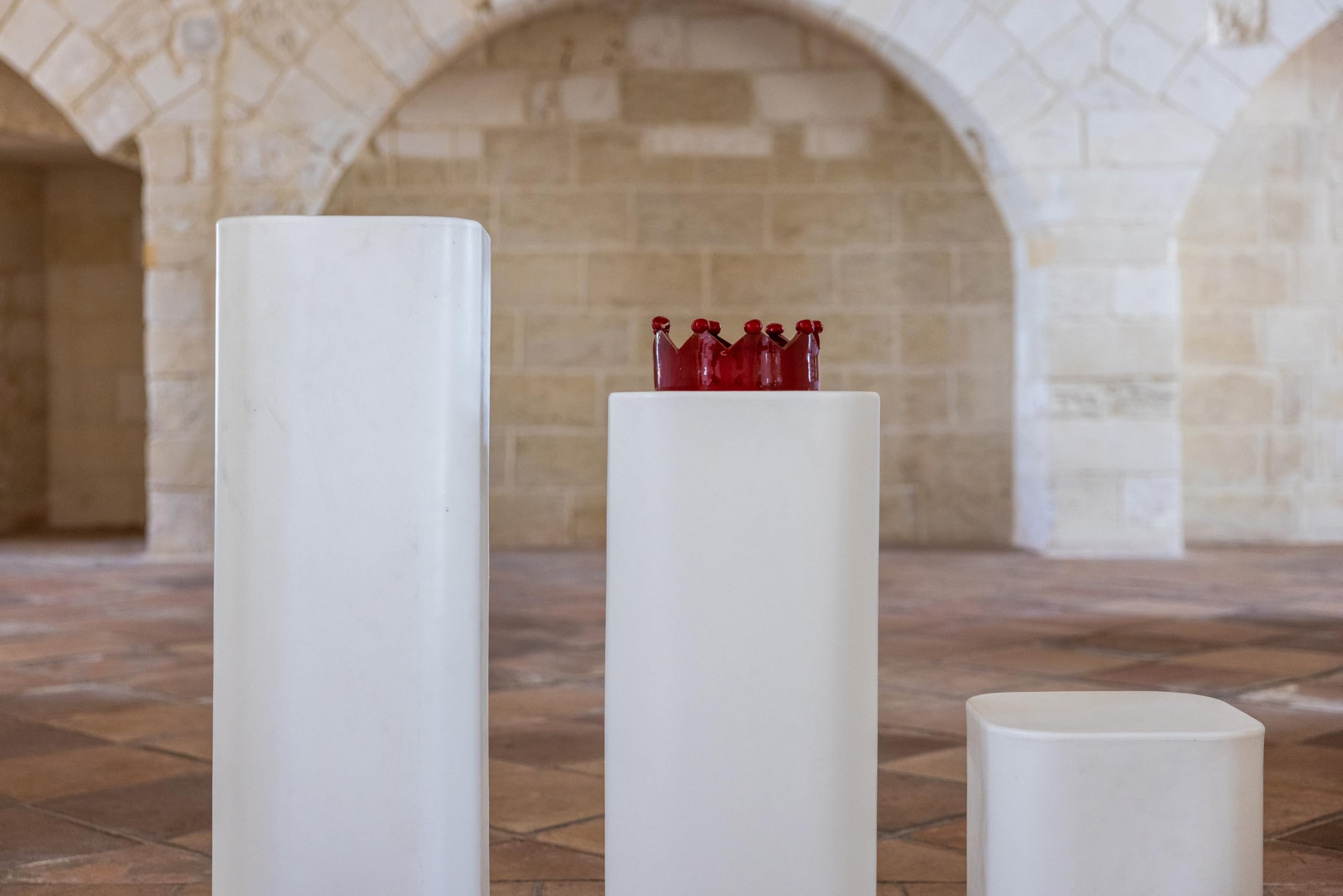 Kloris Support de Colonne carrée pour présentoir en Plastique Sweet Table cm 30x30x70 h Made in Italy
