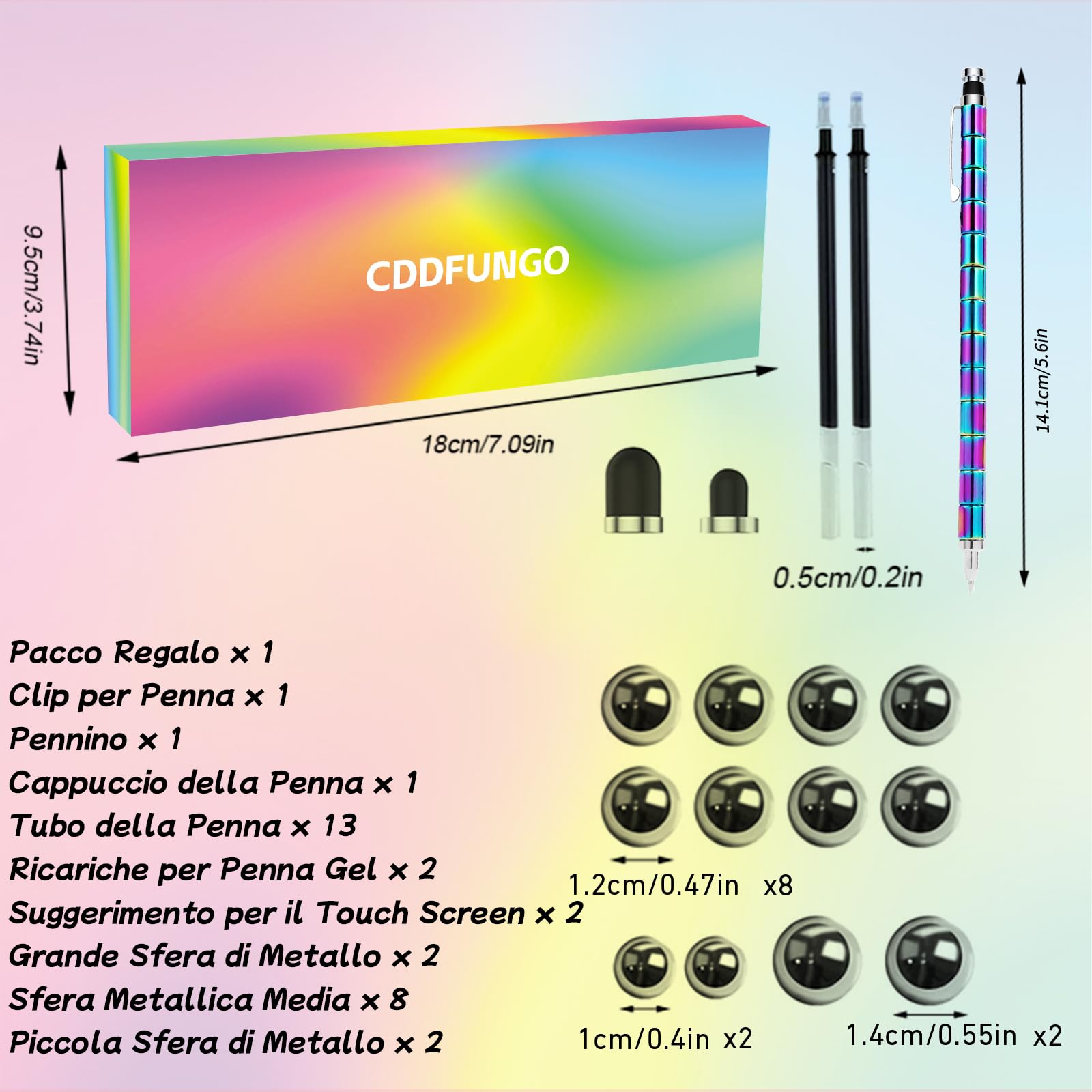 Penna Antistress Regali per Ragazza Adolescente Idee Regalo Creativo Compleanno San Valentino