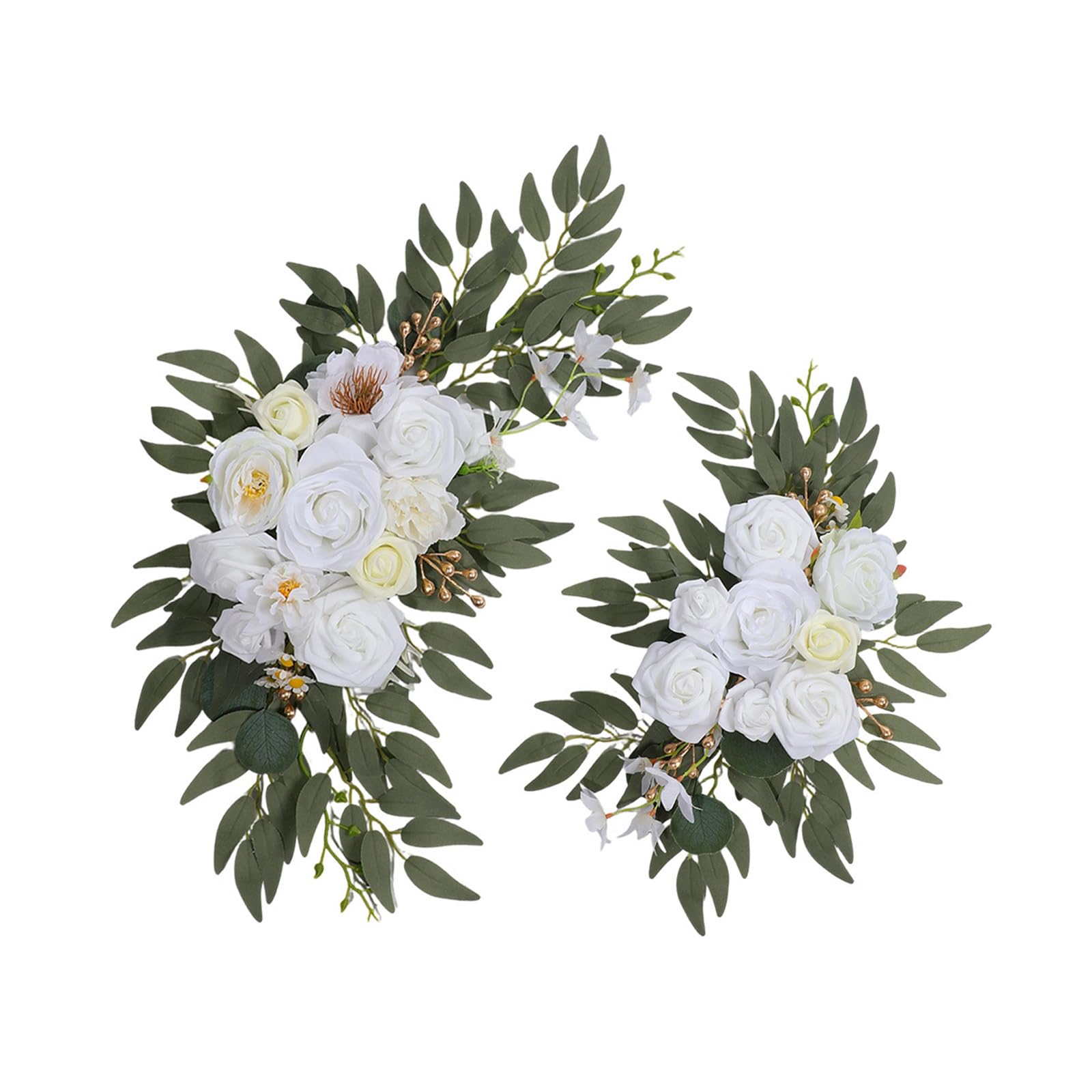 Msioytog Artificial Floral Wedding Welcome Sign for Easy Setup Arch Flower Decoration for Ceremony and Various Occasion Decors Wedding Welcome Sign Decoration