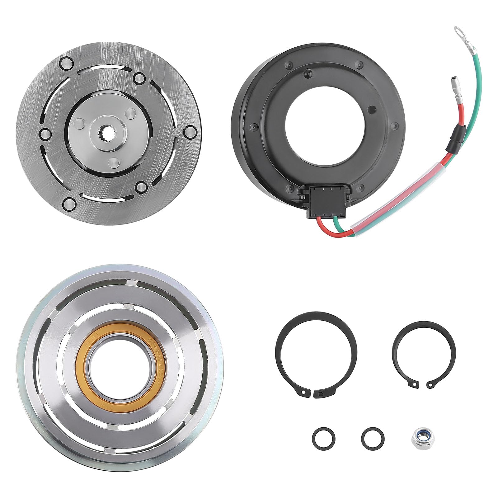 maXpeedingrods 38800RB7Z02, 38800RB7Z020M201 TRSE07 12V sprężarka klimatyzacji sprzęgło magnetyczne do Honda Civic VIII Jazz III 38800RB7Z51, 38800RB7Z510