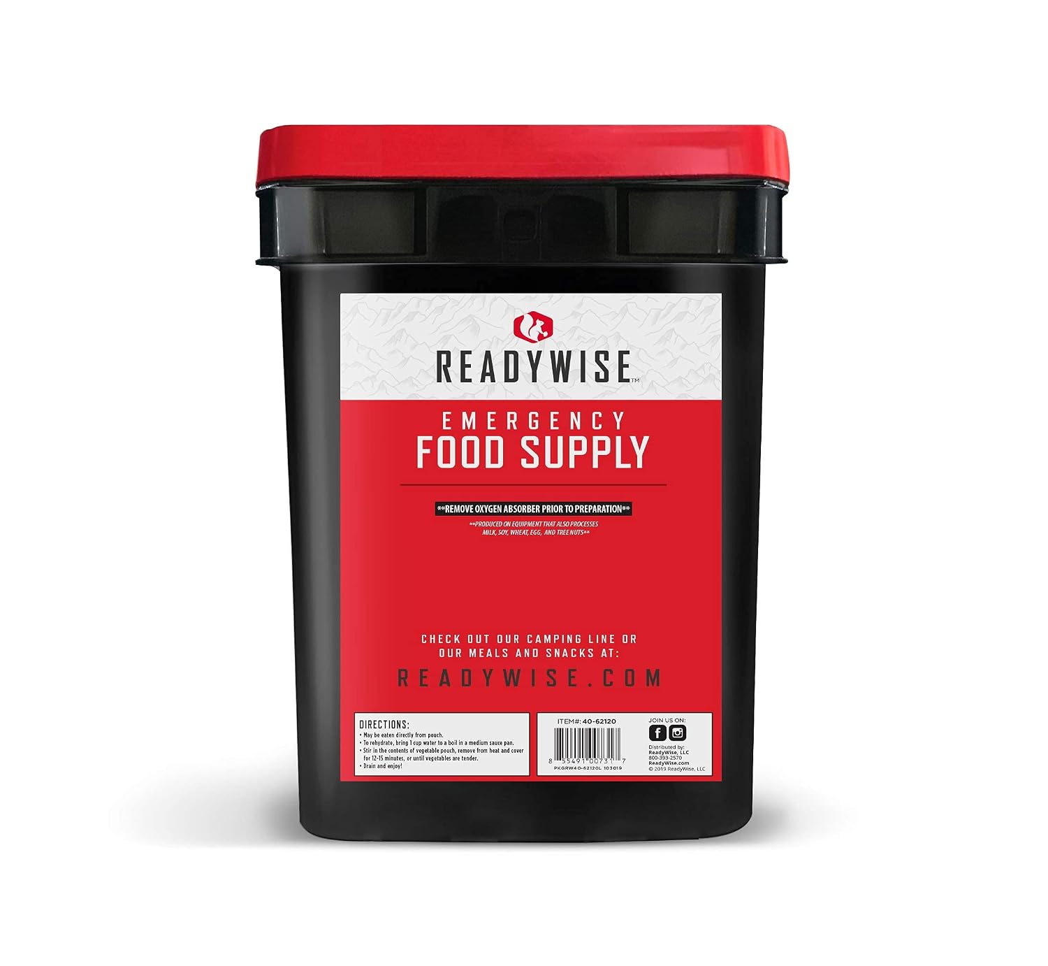 Flash Sale ReadyWise Emergency Food Supply, Freeze Dried Vegetables, 120 Servings, Vegetables