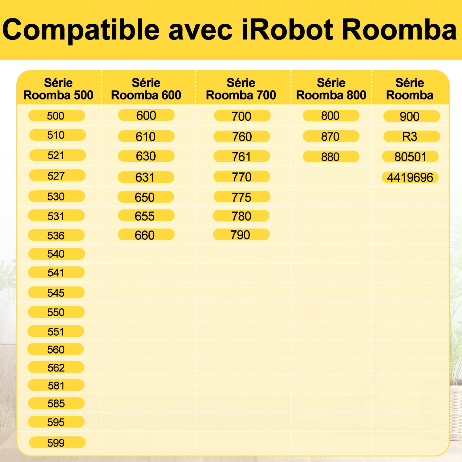 Batterie Pour IRobot Roomba 500 600 700 800 Séries Et R3, Scooba 450 Aspirateur 144v 4500mah Ni Mh Avec 2 Brosses Laterales 90055847