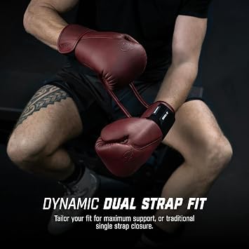 Hayabusa T360 Leather Boxing Gloves for Men and Women Wrist and Knuckle Protection, Triple Splinted Wrist Support, Cloud-Like Knuckle Padding