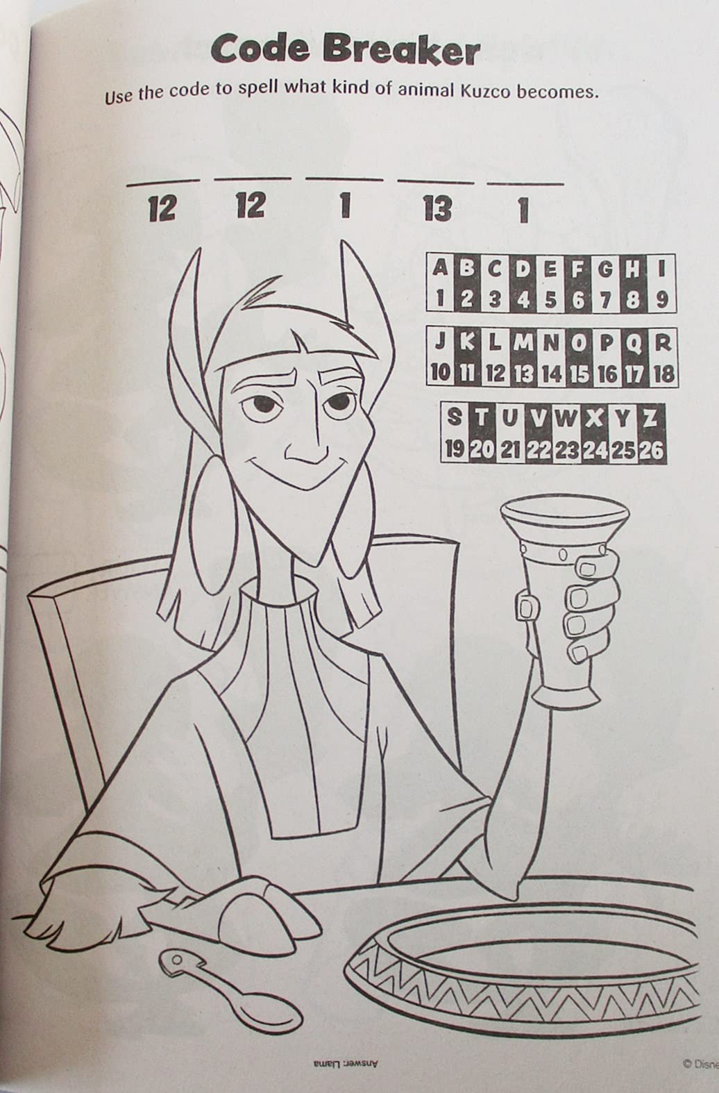 The Emperor's New Groove Coloring and Activity Book Colortivity ''Wild Fun'' - 80 Pages