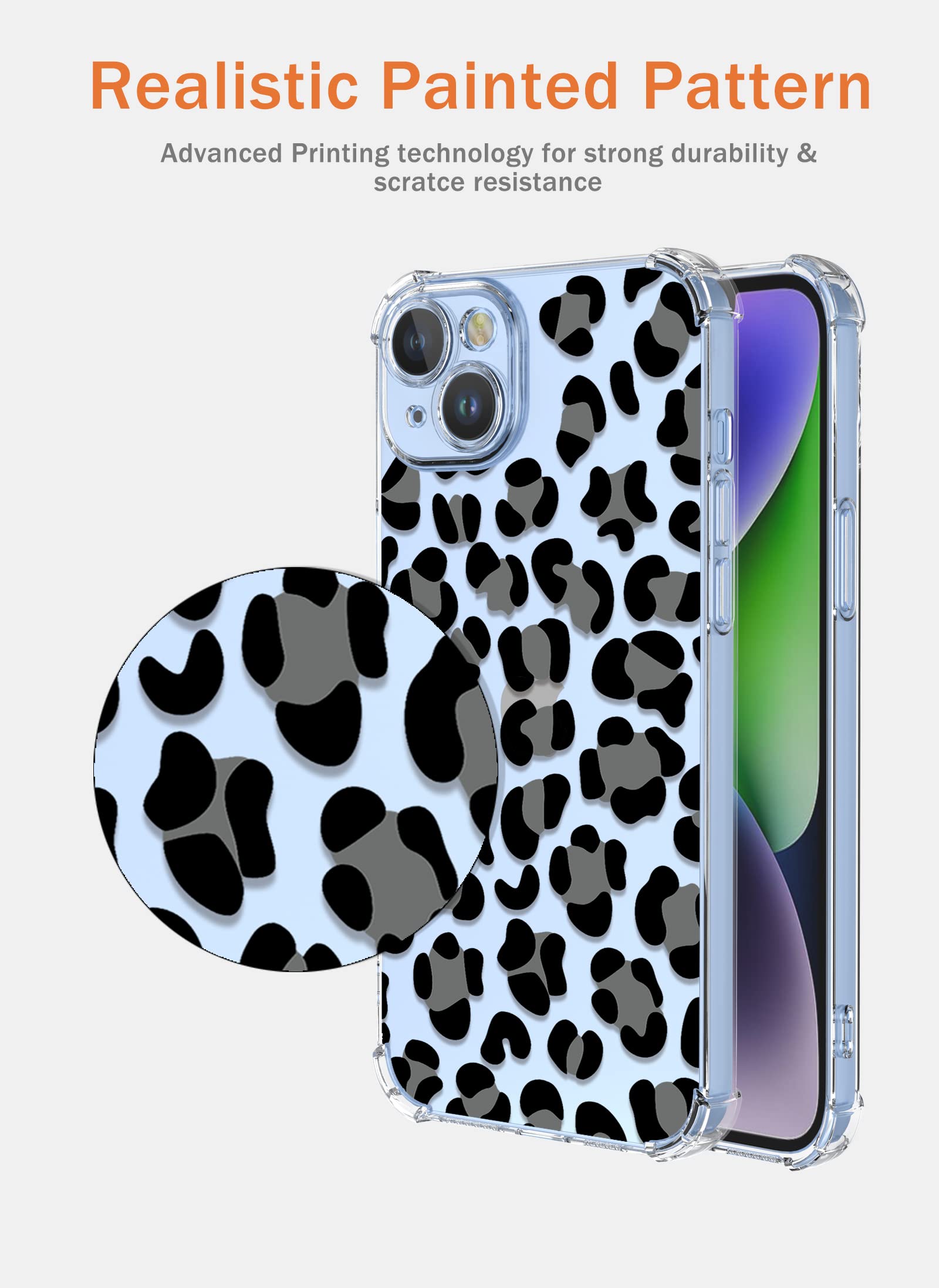 XINYEXIN Cover Per Xiaomi Poco X4 Pro 5G - Custodia Floreale Trasparente Con Motivo Flower Bush, TPU Morbido Antiurto Per Donne E Ragazze - 4