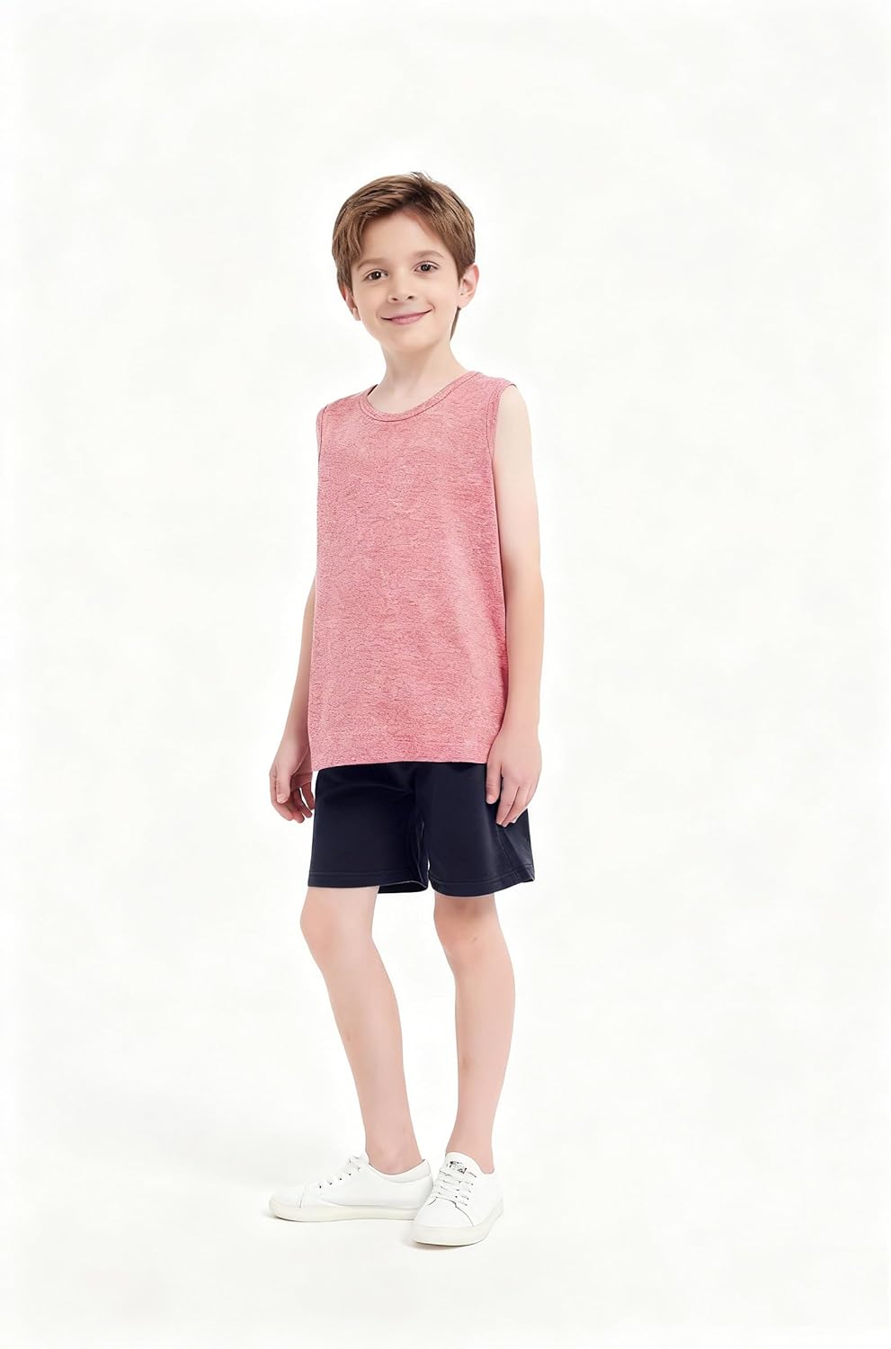 Phedrew 5-Pack Boys Cotton Shorts Toddler French Terry Cotton Pull On Shorts with Drawstring(2-12 Years) - Image 2