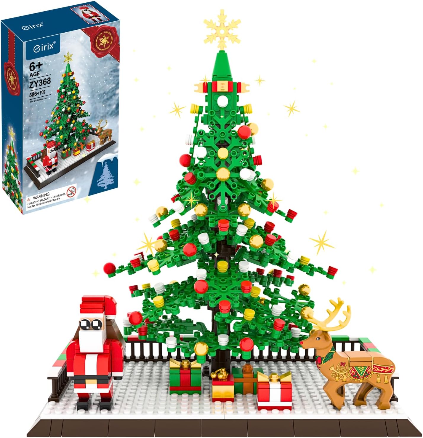 eirix Christmas Tree Building Sets, Christmas Santa Claus
