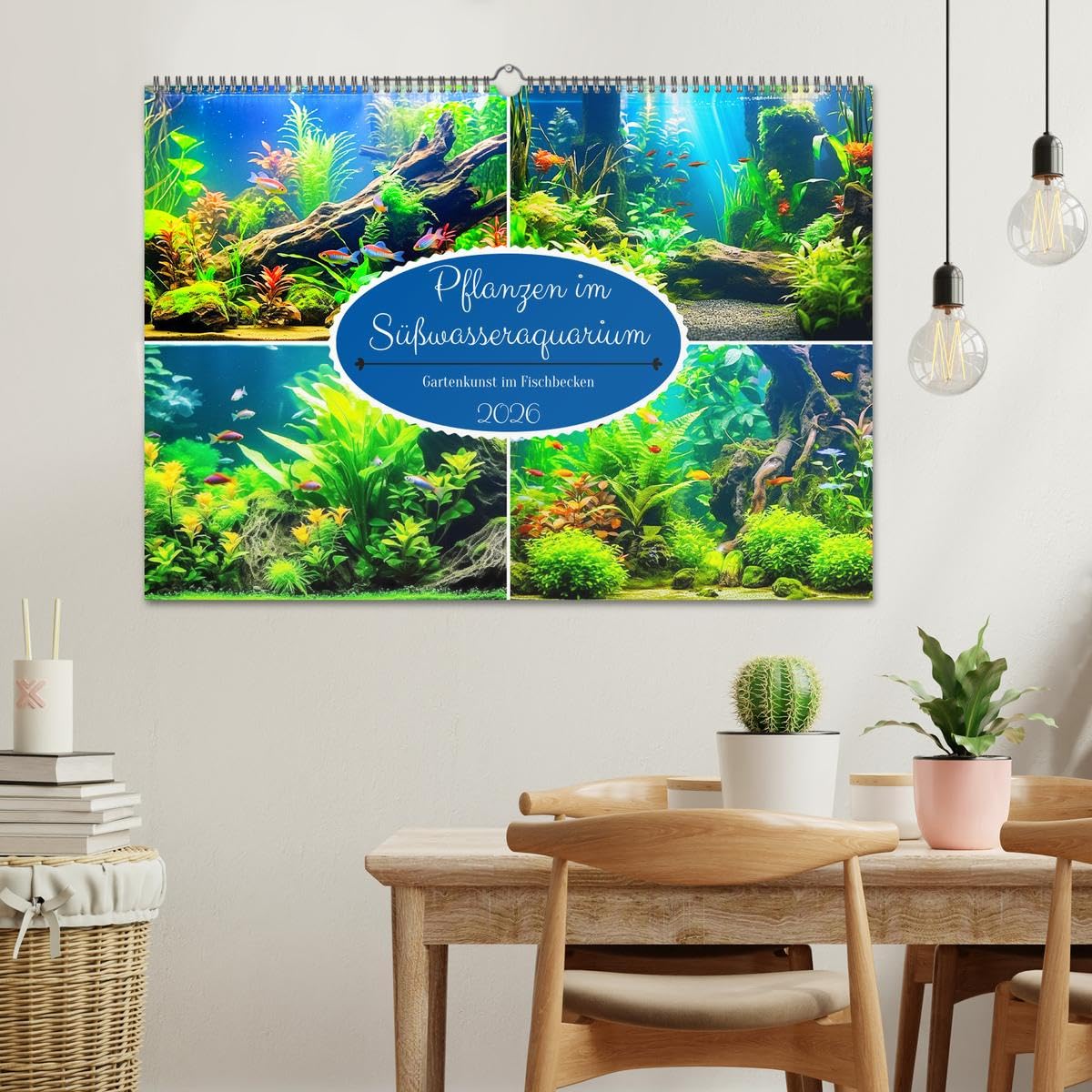 Pflanzen im Süßwasseraquarium. Gartenkunst im Fischbecken (Wandkalender 2026 DIN A2 quer), CALVENDO Monatskalender: Faszinierende Unterwassergärten ... Aquariumbepflanzung (CALVENDO Hobbys)