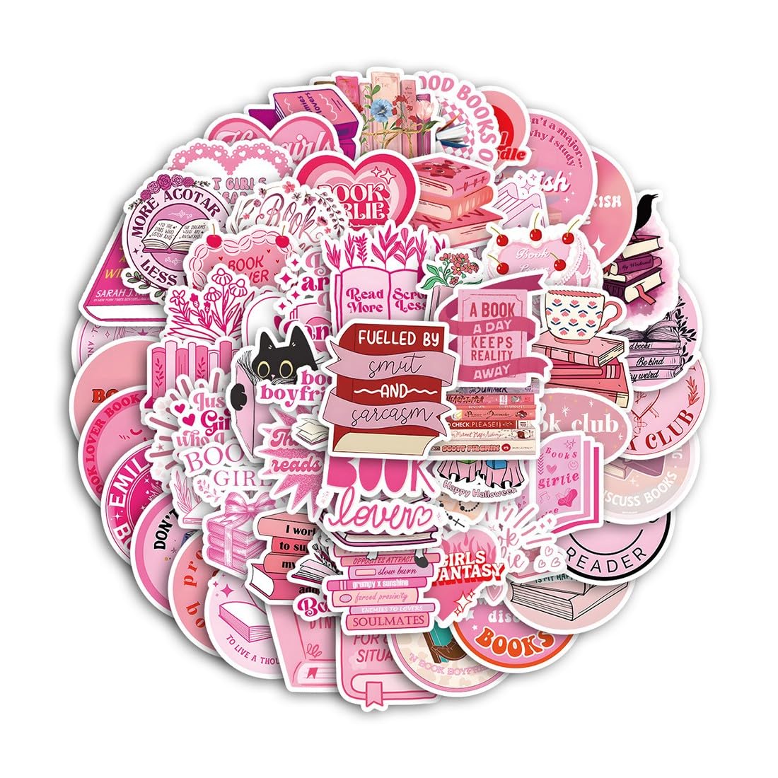 Lot De 60 Autocollants De Lecture En Vinyle Imperméable Pour