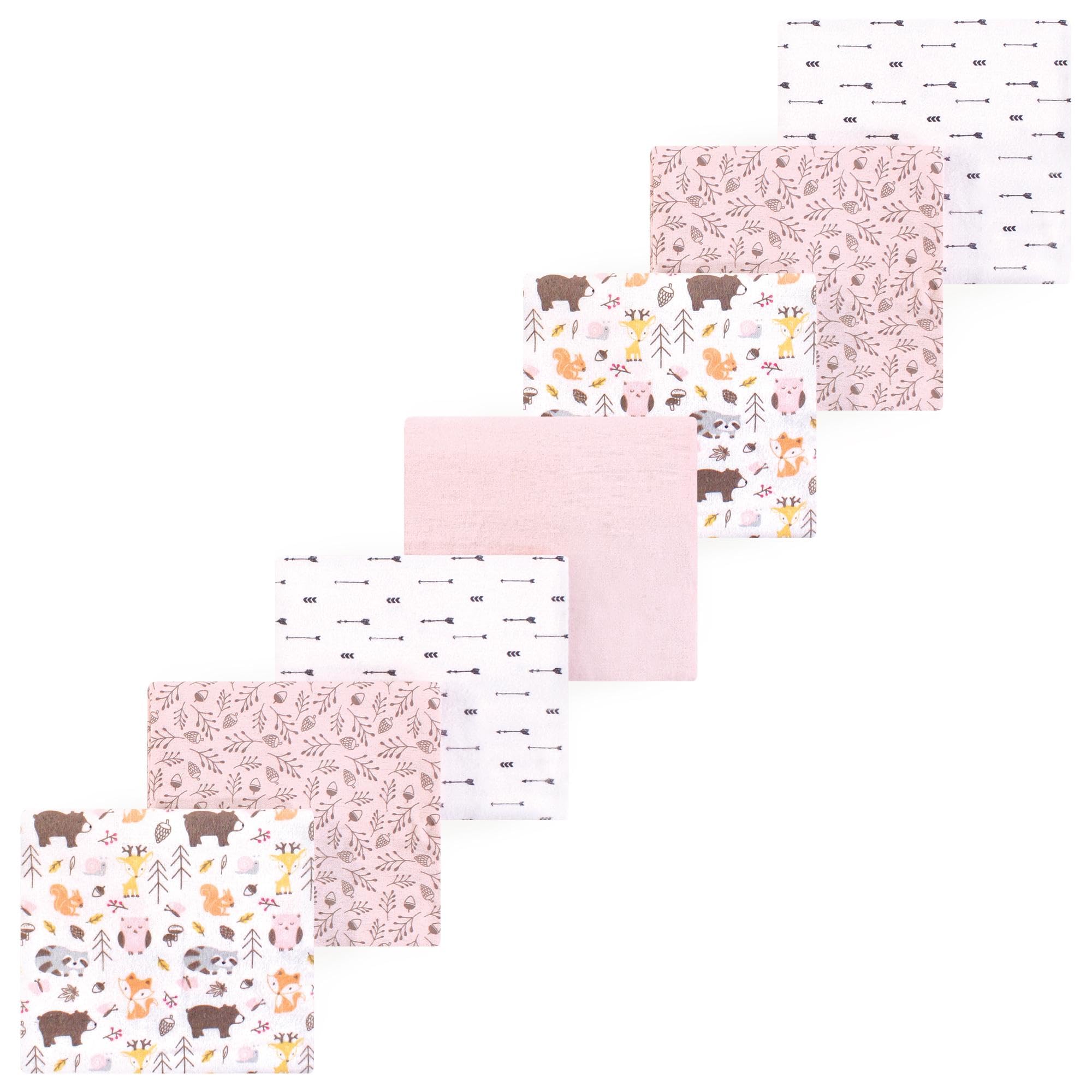 Luvable Friends Little Treasure Flannel Receiving Blankets 7pk