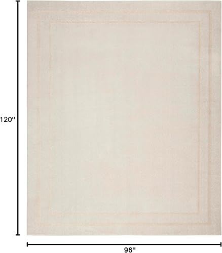 Vista 90 de Nourison Home Essentials - Alfombra contemporánea de 5 x 7 pies, color marfil/negro