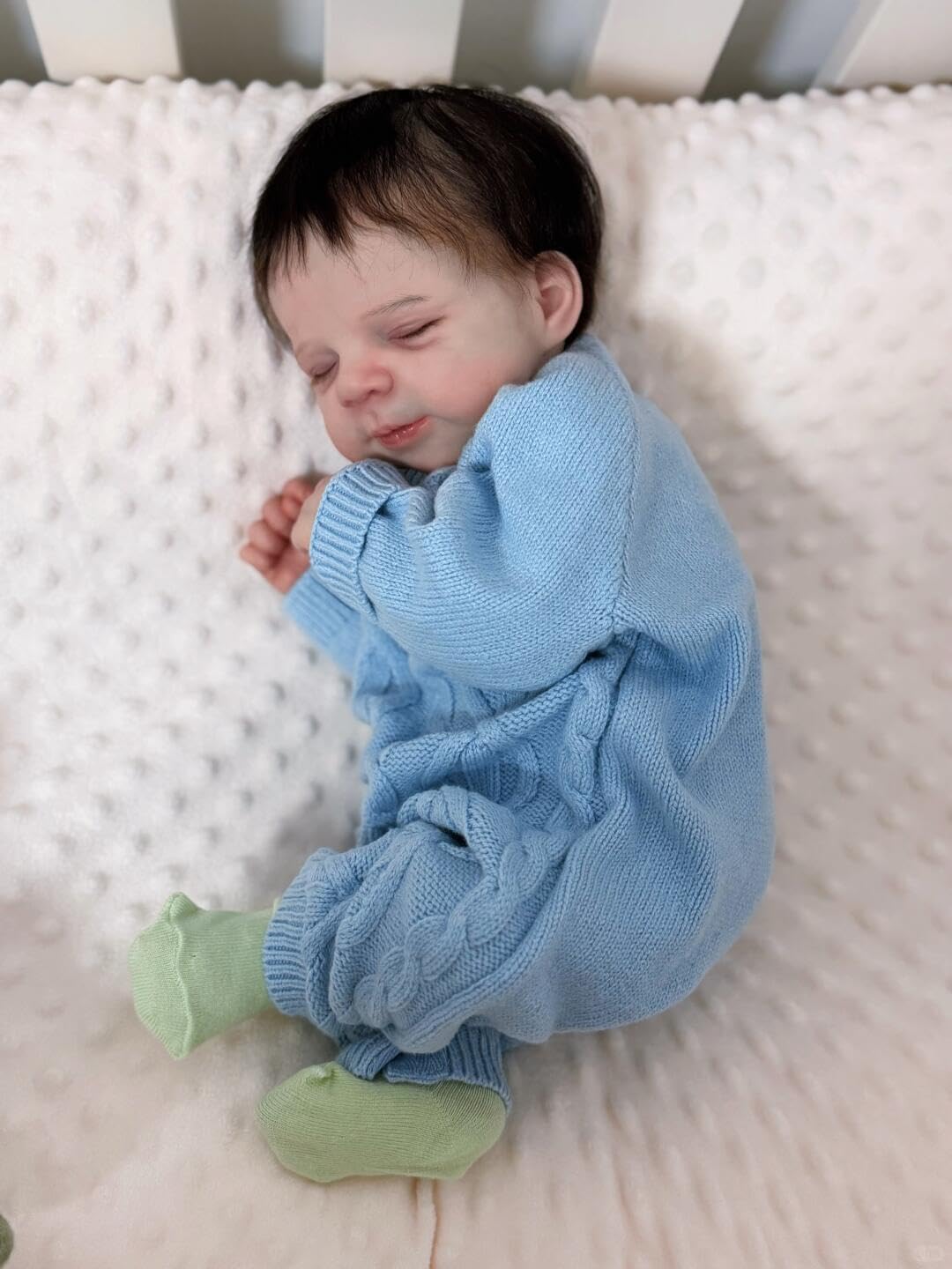 RXDOLL W pełni silikonowe lalki Reborn Baby Dolls 45 cm realistyczna lalka bobas silikon pełny chłopiec, możliwe anatomicznie poprawne noworodki, które wyglądają na prawdziwe życie Reborn lalki