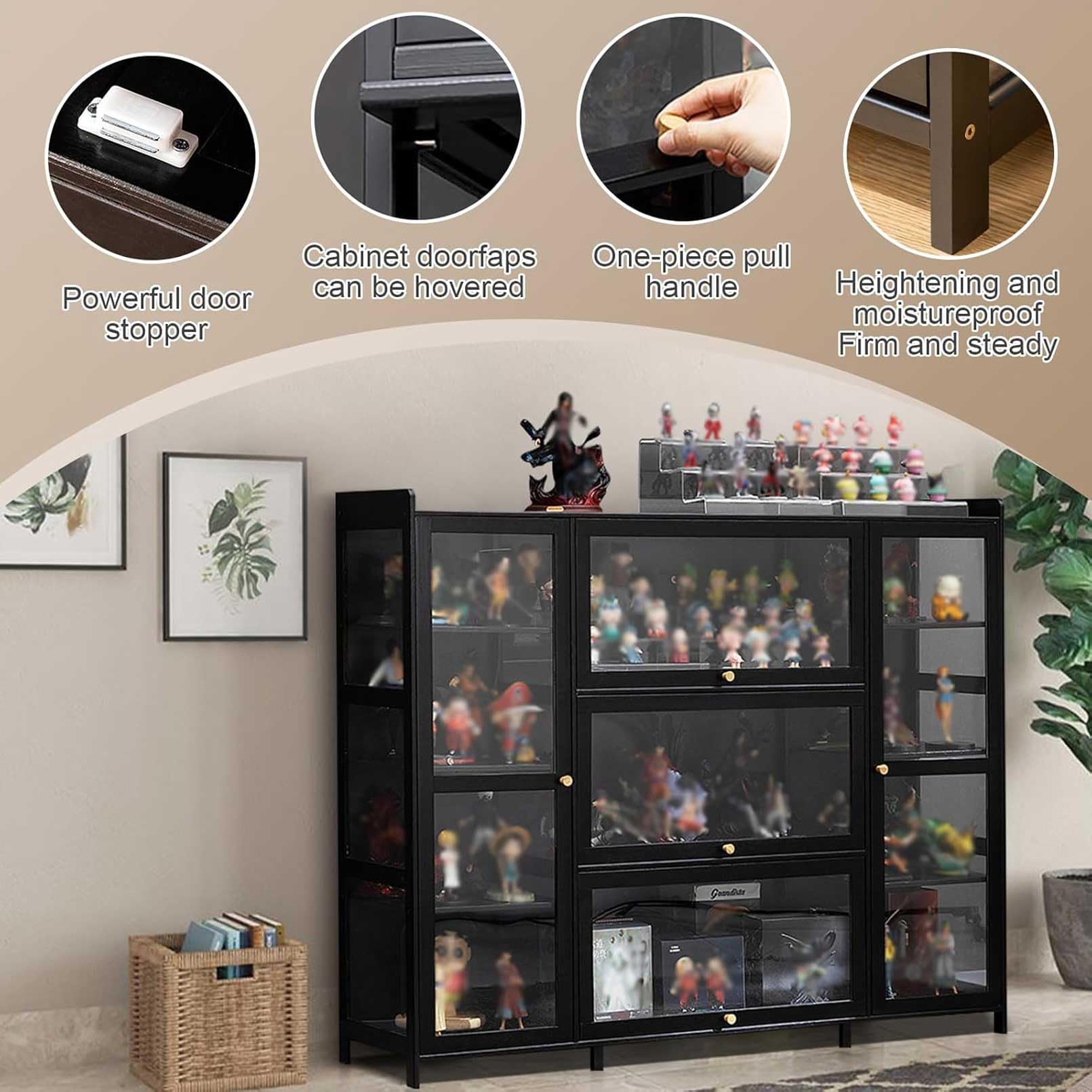 Amazon.co.jp: 53.15in 店の陳列だなのアクリルのディスプレイ・ケース 