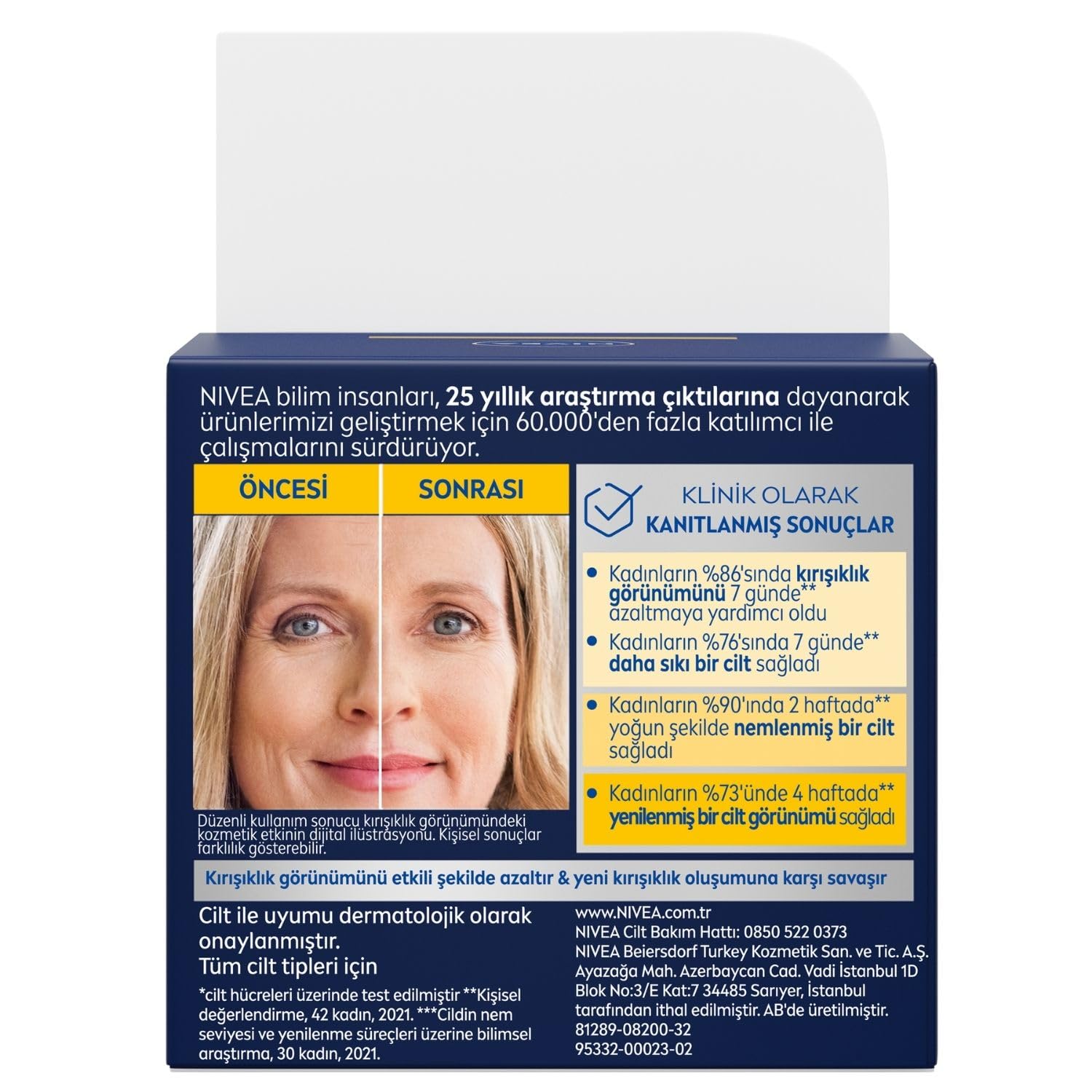 NIVEA Q10 Kırışıklık Karşıtı Gece Bakım Kremi 50 ml,Nemlendirici,Yenileyici,Kreatin,Hyaluronik Asit