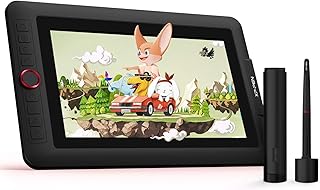 XP-Pen Artist 12 Pro - Tableta gráfica con Pantalla HD IPS de 11,6", lápiz Capacitivo de 8192 Niveles con inclinación y 8 Teclas de Acceso Directo, Compatible con Mac, Windows