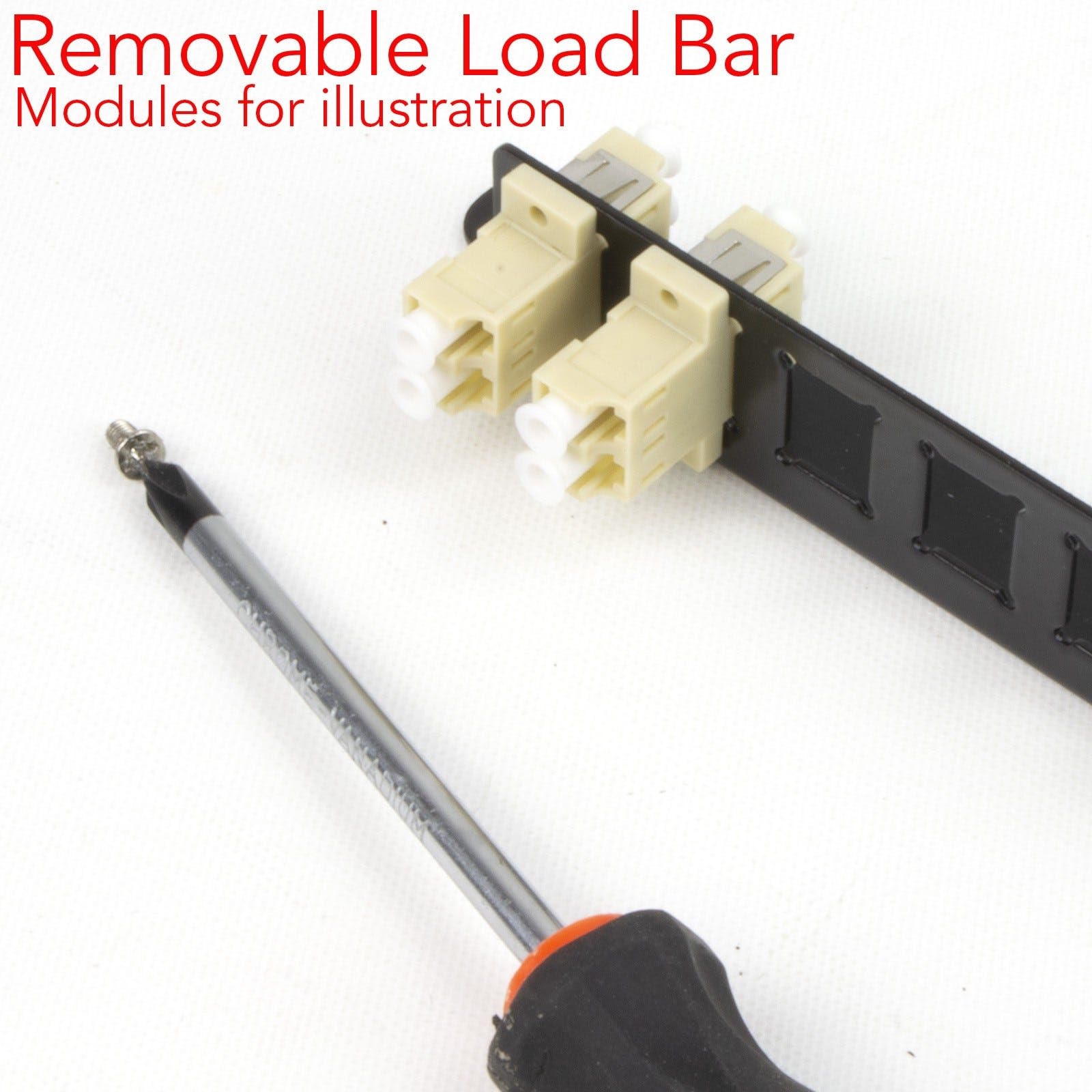 LWL Patchpanel 12 Port mit 12 x SC Duplex SM Module Adapter 24 Fasern