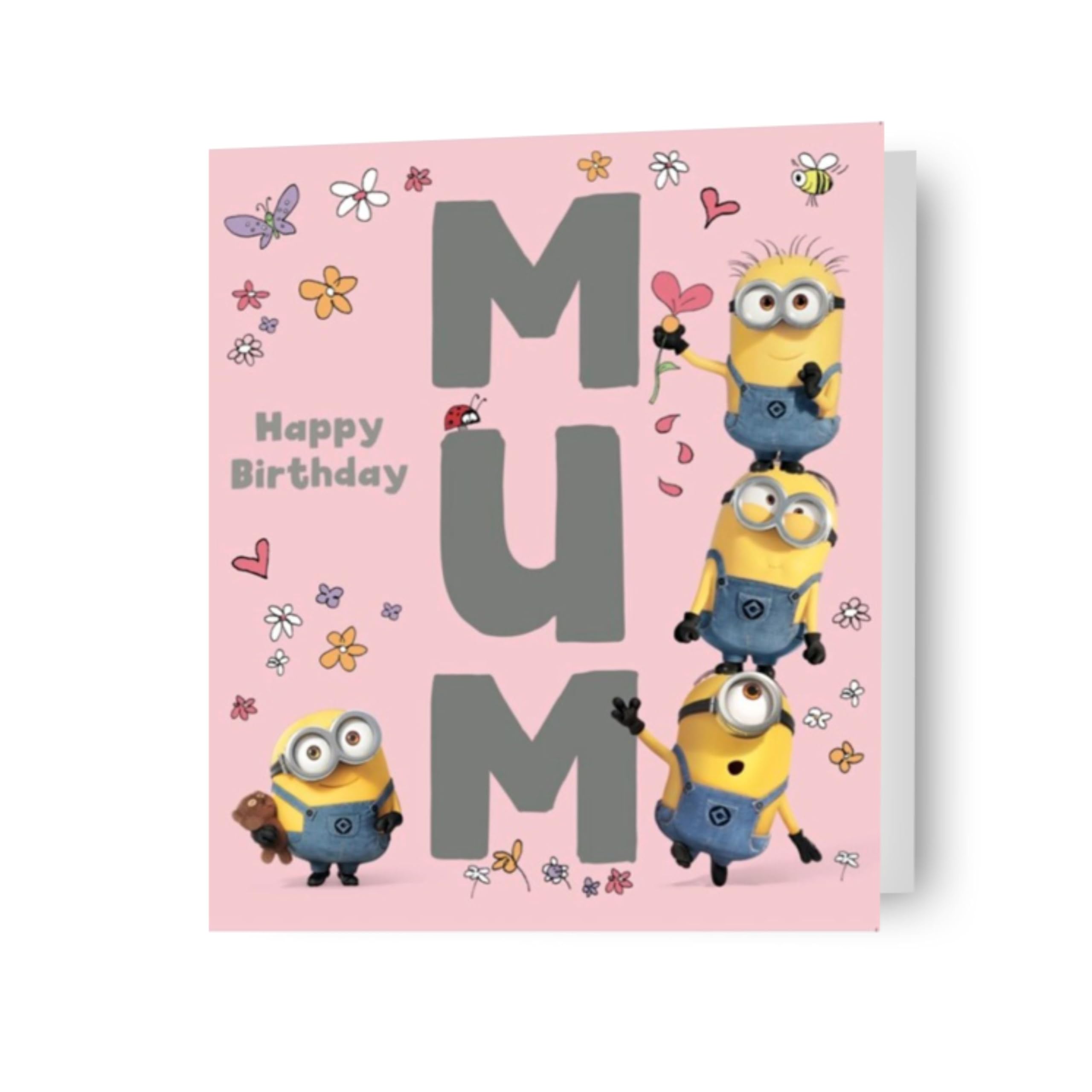 despicable me, mum, birthday card