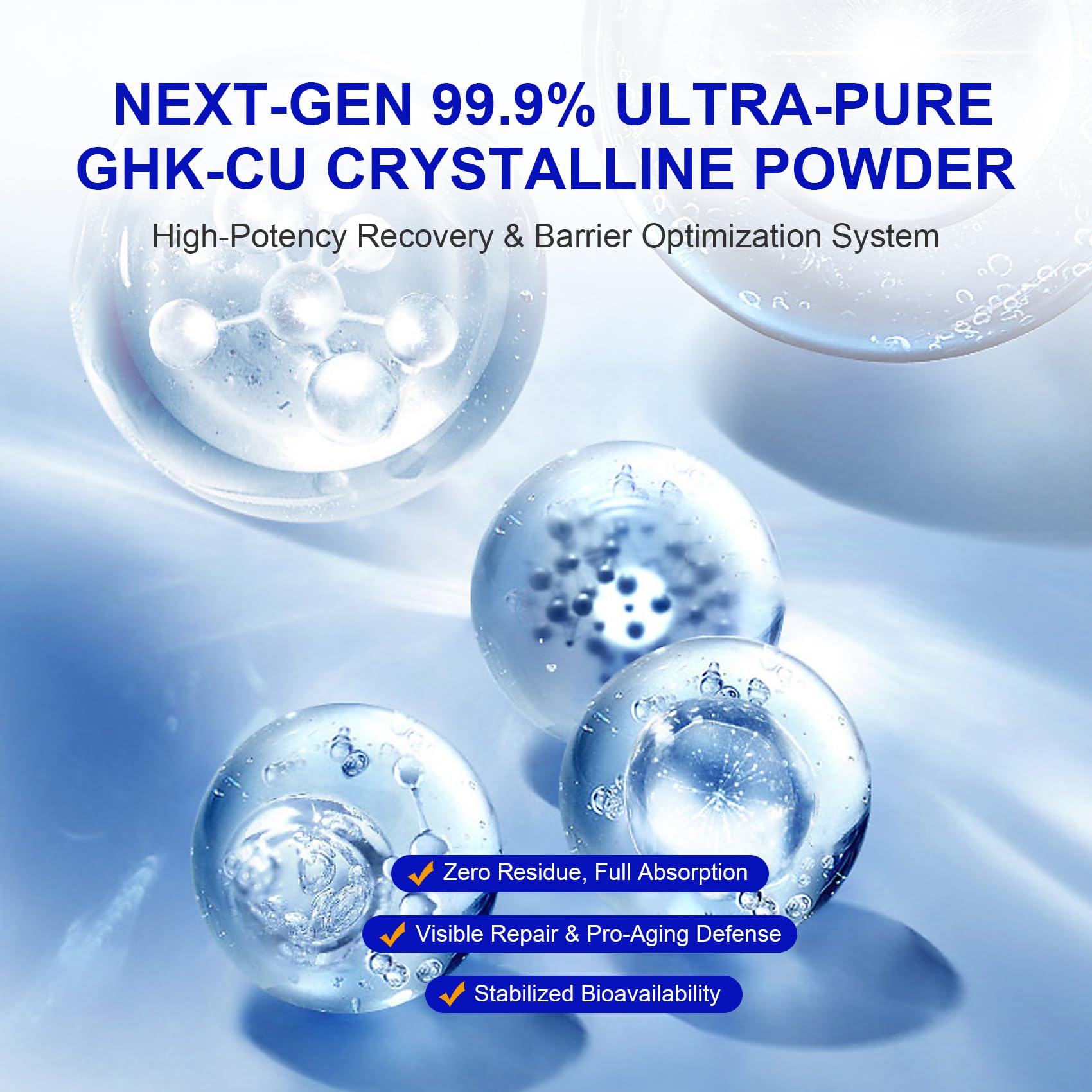 Amazon.com: INNOCOSVATE GHK-Cu Copper Peptide Powder 99.9% Pure -Cosmetic  Grade Blue Copper Peptide for Anti-Aging & Skin Repair -Ultra-Fine Soluble  Crystals（1G） : Beauty & Personal Care