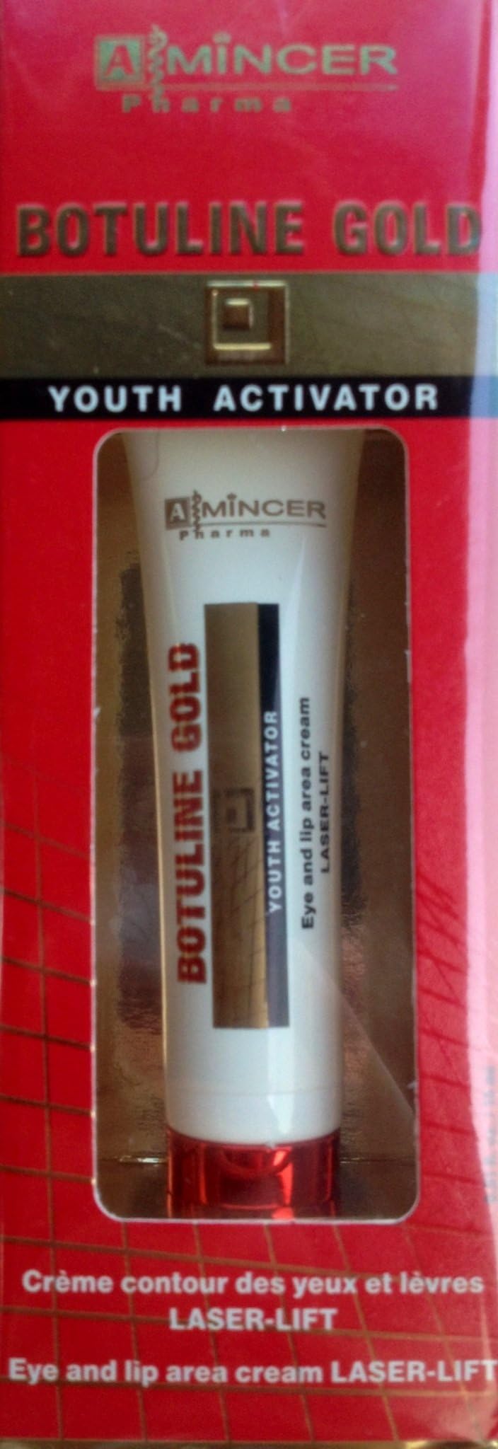 A Mincer Pharma Botuline Gold Youth Activator Eye and Lip Area Cream Laser-Lift 0.51 fl.oz