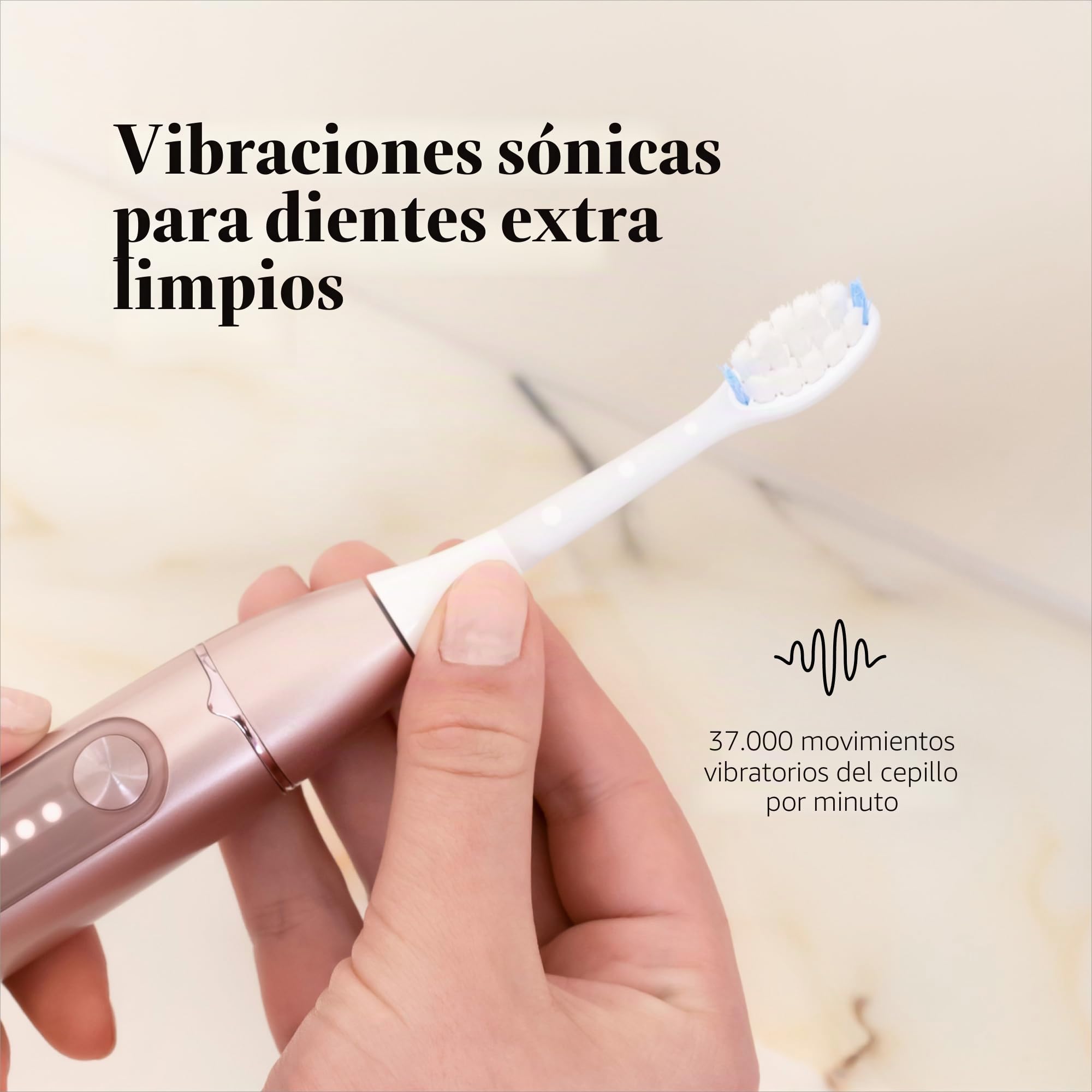 Silk'n - Cepillo de dientes sónico SonicYou con batería de 300 días, Oro rosa
