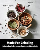 Vista 7 de SHARDOR Electric Blade Coffee Grinder, Timed Grind Control Rotary Knob, All-stainless steel shell,Adjustable,for Coffee Beans, Spices & Herbs, with